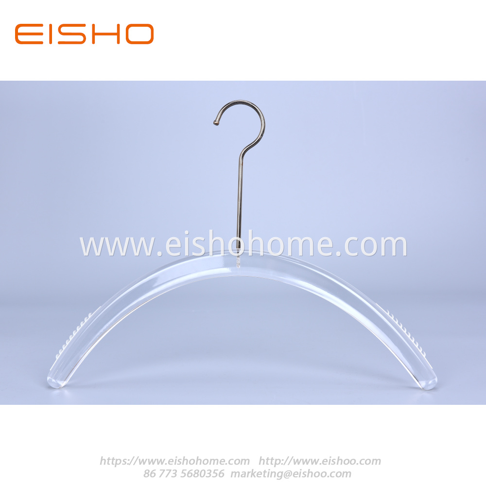 5 Transparent Acrylic Suits Hanger With Bar